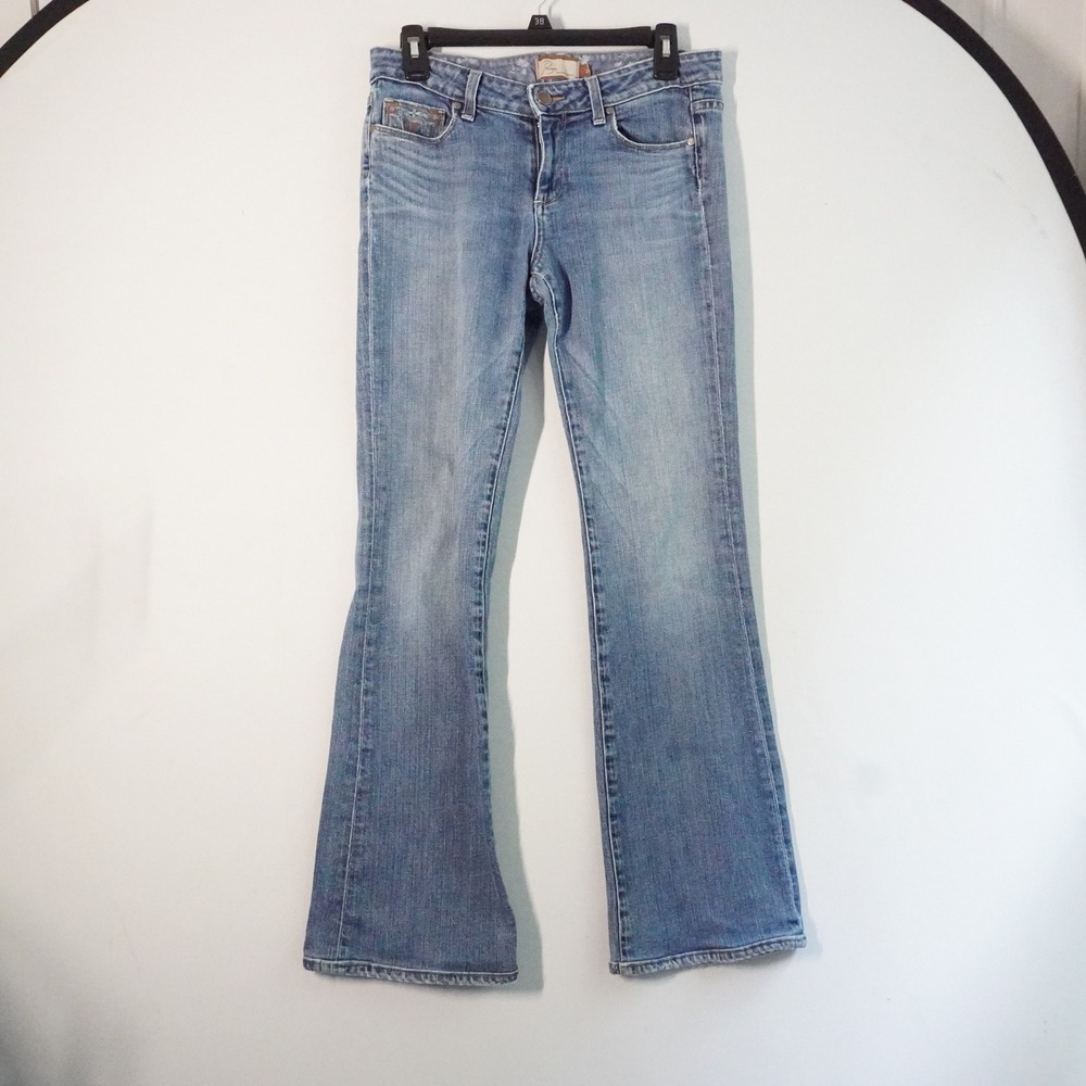 VTG Paige laurel canyon Premium Denim Jeans Embellished low rise y2k Bootcut 29